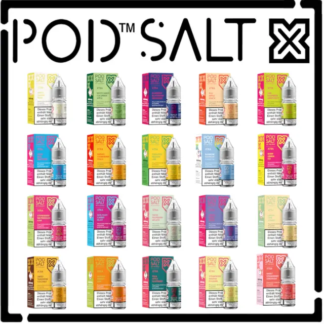 Pod Salt XTRA Nikotinsalz Liquid 10 ml - alle Sorten - 10 mg/ml oder 20 mg/ml