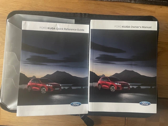 Genuine Ford Kuga Handbook / Owner's Manual Wallet Pack - 2019-2024 (Used, Good Condition)
