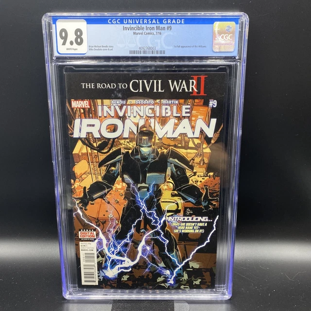 Invincible Iron Man #9 1st Full Appearance Riri Williams CGC 9.8 1st Print