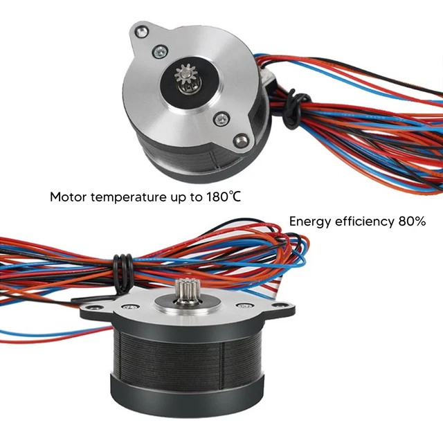 Moteur Pas à Pas Nema 23 STEPPERONLINE - 1.8deg 1.26Nm 2.8A - Pour Imprimante 3D Et CNC - 57x57x56mm
