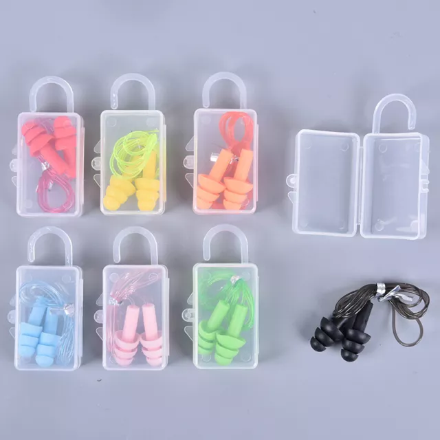 Waterproof Silicone Ear Plugs Sleep Noise Prevention Earplugs Noise Reductio-wf