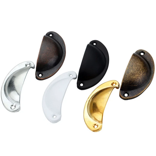 10 Pcs Kitchen Hardware Accessory Metal Handle Cabinet Drawer Pulls Shell 3
