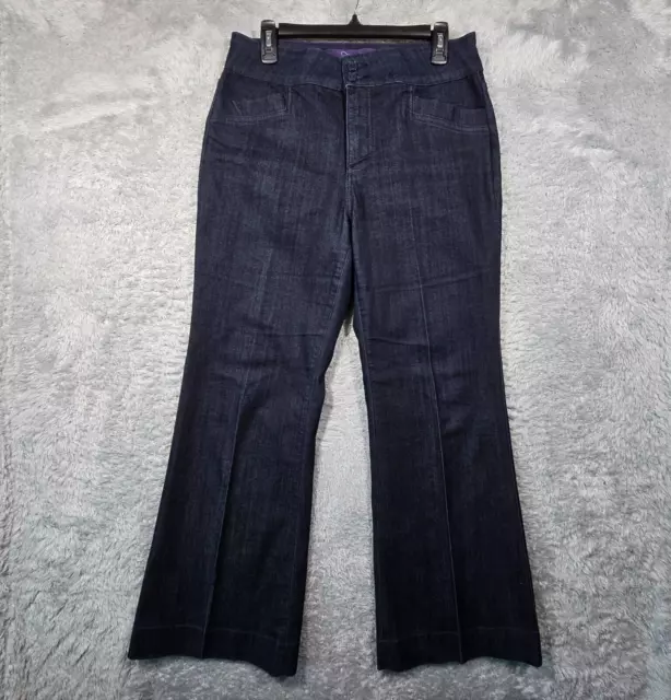 NYDJ Not Your Daughters Jeans Womens 10 Blue Bootcut Flare Stretch Denim