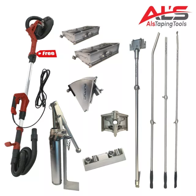 Platinum Starter Set of Automatic Drywall Taping Tools w/ FREE Power Sander