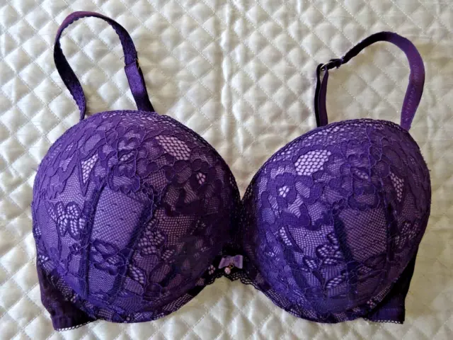LADIES LOVELY PURPLE Lace Underwired Bra Bralette Ann Summers 32F £0.99 -  PicClick UK