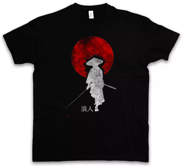 RONIN I T-SHIRT Ninja Samurai Bushido Sword Armor Helmet Japan Dakana Warrior