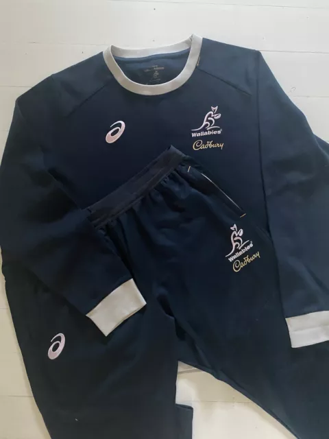 Wallabies Tracksuit Pants (XXL) & Jumper (XL) 2023 Player Issue