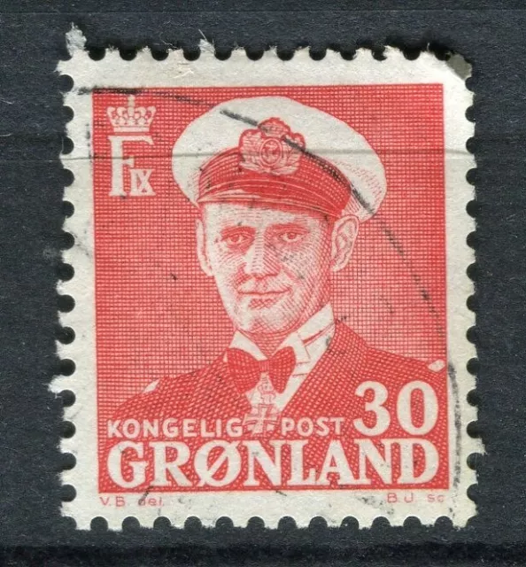 GREENLAND; 1950s early pictorial issue fine used 30ore. value