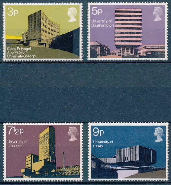 [BIN13631] Great Britain 1971 Architecture good set of stamps very fine MNH
