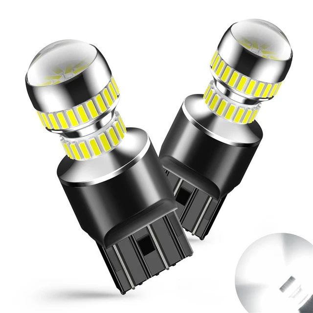 7443 11W High Power LED White Reverse DRL Brake Tail Light Bulbs W21W 7440 7444