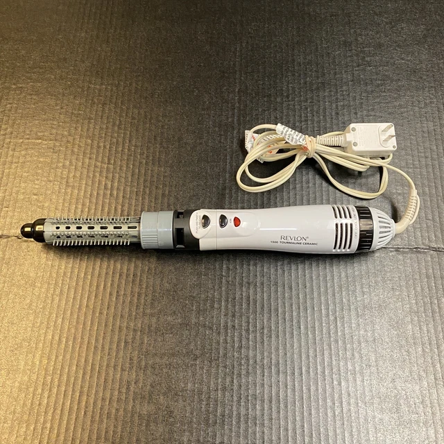 REVLON 1500 TOURMALINE Ceramic Hot Or Cool Air Curling Iron White Variable Speed 15.95 PicClick