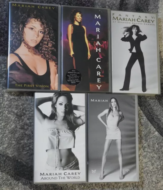 Mariah Carey VHS videos First Vision Fantasy Around World 90's tape lot bundle