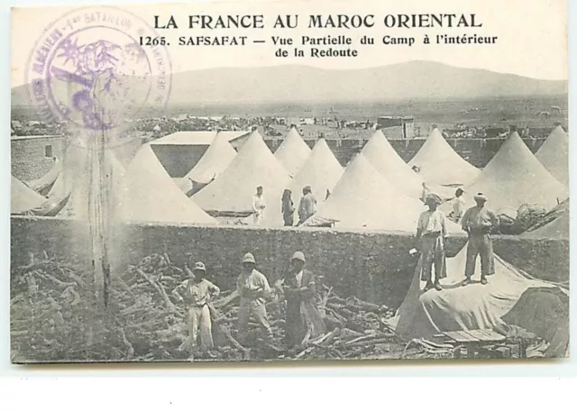 La France au Maroc Oriental - SAFSAFAT - Vue Partielle du Camp à l'intér - 15202