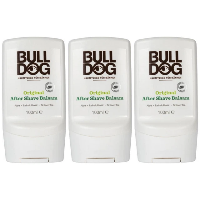 75,60EUR/1l 3 x Bulldog Hombre After Shave Bálsamo 100ml Tubo