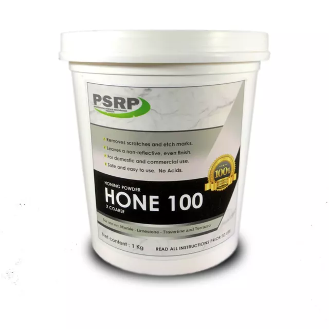 PSRP Hone 100Grit 1KG Honing / Cleaning Powder for Travertine, Marble, Limestone