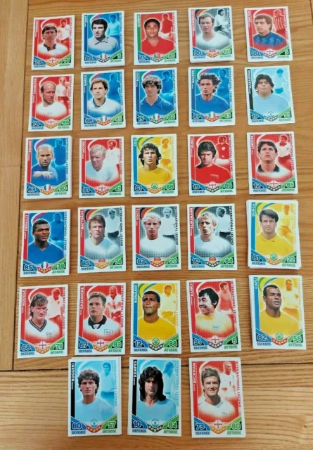 1 x Topps Match Attax World Cup 2010 INTERNATIONAL LEGEND Player Card inc Pele