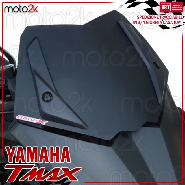Cupolino Spoiler Gen-X Sport Nero Bisatinato Per Yamaha T-Max Tmax 530