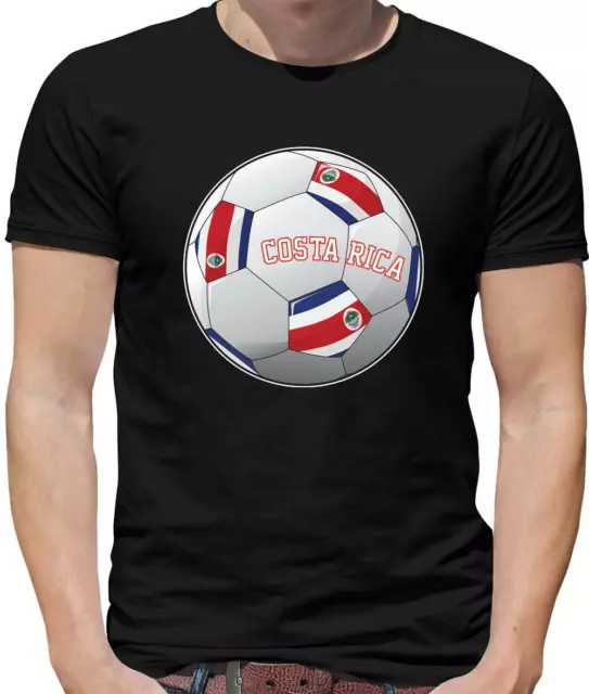 Costa Rica Football Flag Mens T-Shirt - Rican - CRC - World Cup - Soccer