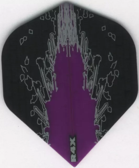 Purple Splash R4X Dart Flights: 3 per set