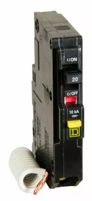 New Circuit Breaker Square D  QO120GFIC  20 Amp 1 Pole 120V GFCI  QO120GFIC