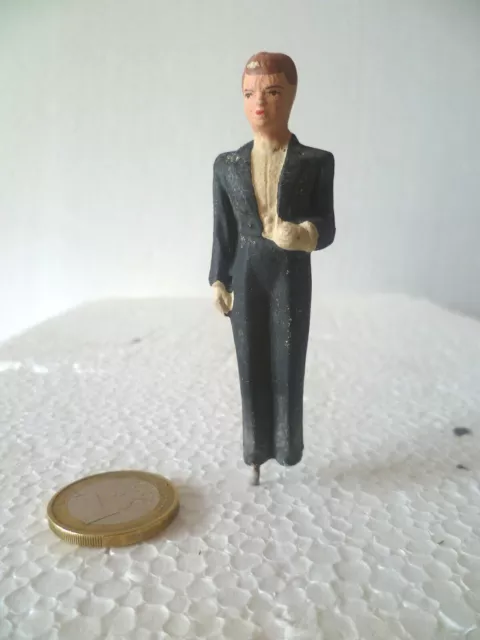 Marié 1940 En Platre Et Farine Figurine Pour Pièce Montée