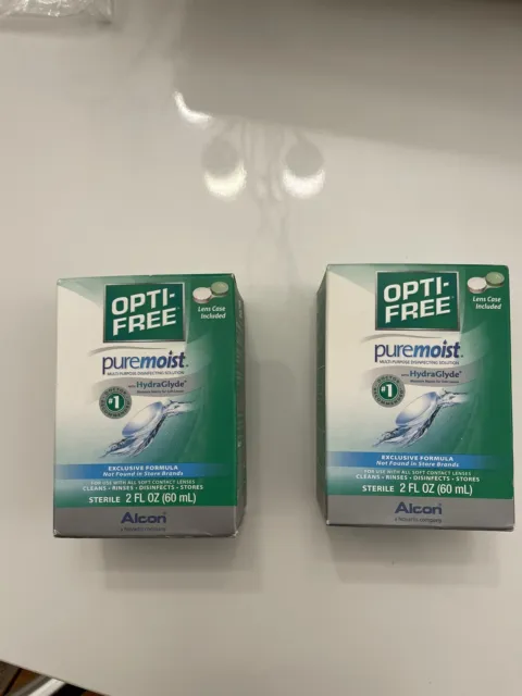 Solución desinfectante de lentes de contacto multipropósito OPTI-FREE Puremoist, 2 Fl. Oz.