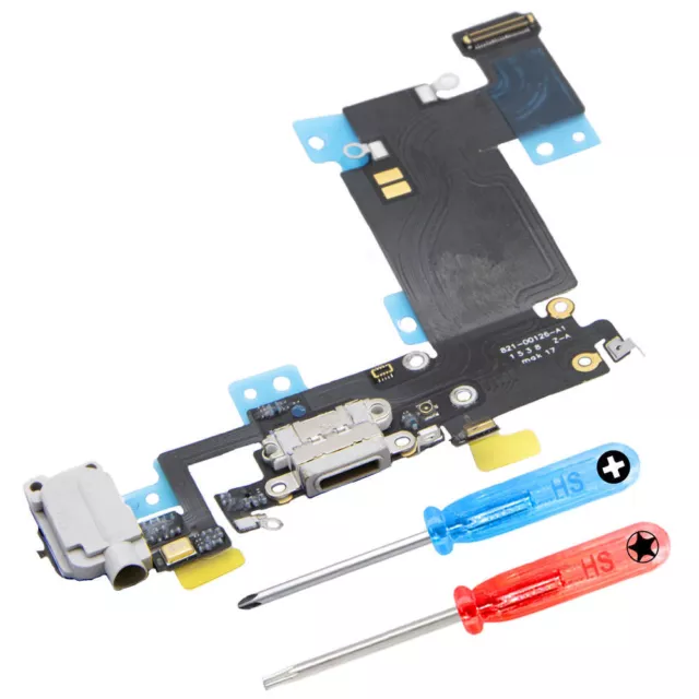 Dock Connector für iPhone 6S Plus (SCHWARZ) Ladebuchse Ladeport + Werkzeug