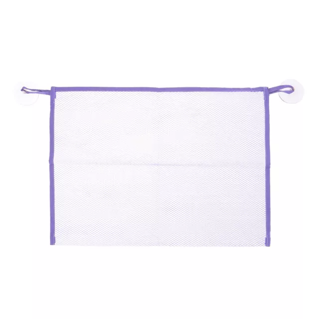 Mesh Beach Bag, Large Openings Bathroom Organizer Hanging Bag, Purple