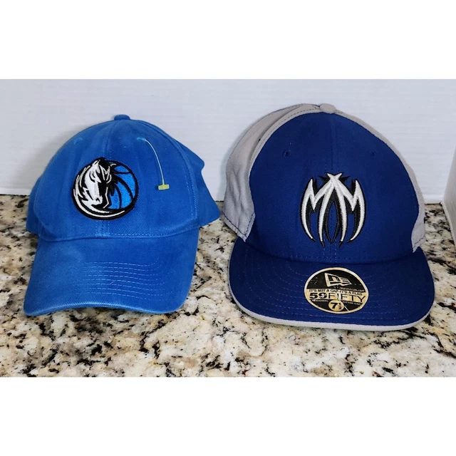 Dallas Mavericks (2) Size 7 1/2 & Adjustable Hats