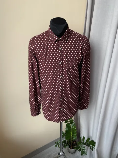 Burberry Prorsum Button Up Polka Dot Shirt Made In Italy Men’s RRP480€