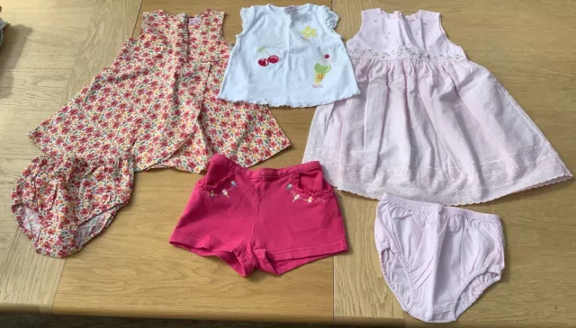 Gymboree - Baby Girl’s Summer Clothes Bundle - 6 Items - Age 18-24 Months