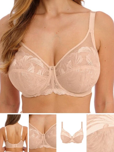 Reggiseno Fantasie Anoushka coppa intera tre pezzi reggiseni alti apice lingerie beige naturale