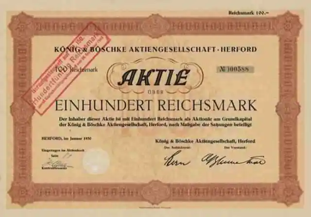 König Böschke 1930 Herford Westfalen CORONET Wald Michelbach 100 RM Besen Bürste