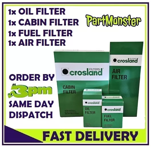 Fits Ford S-Max 1.6 TDCi Diesel 10-14 Air,Fuel,Cabin Oil Filter Full Service Kit