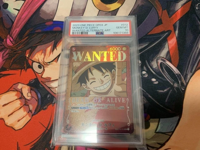 PSA10 MONKEY D. Luffy SP ST12-001 SR WANTED One Piece Card