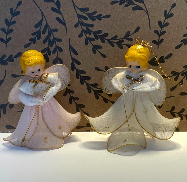 Ancienne Poupée De Noël Allemande - Décoration De Sapin Vintage, Année 1945, Coton