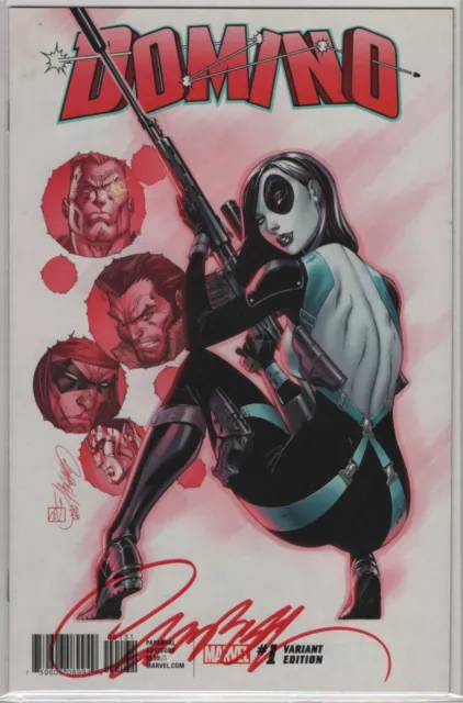 Domino 1 Variant Signed Coa Incentive J Scott Campbell 9.6 9.8 Sold Out Marvel