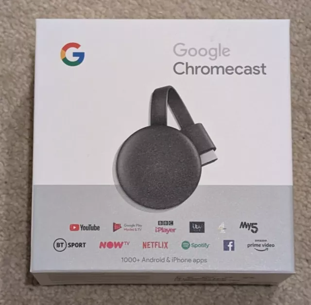 Google Chromecast 3rd Gen HD Digital Media Streamer - Charcoal