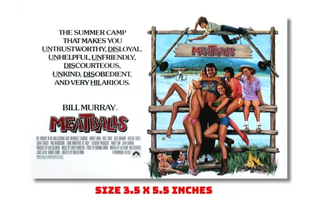 Meatballs Bill Murray 1979 Movie Ad Fridge Magnet 3.5 X 5.5