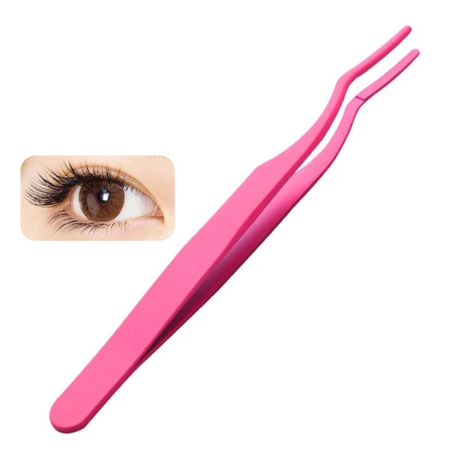 FALSE EYELASH TWEEZERS Applicator Eyelash Extension Curler Nipper Clip