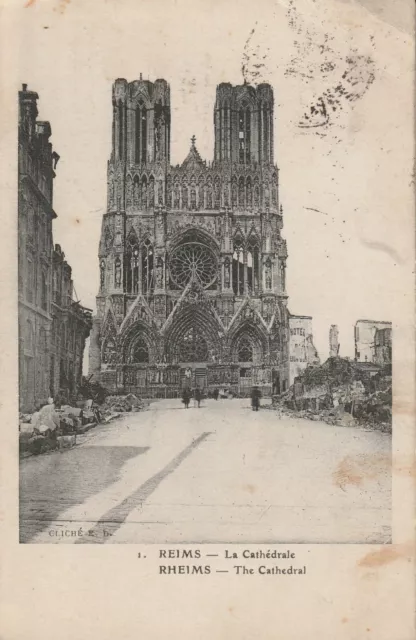 CPA 51 REIMS La Cathédrale