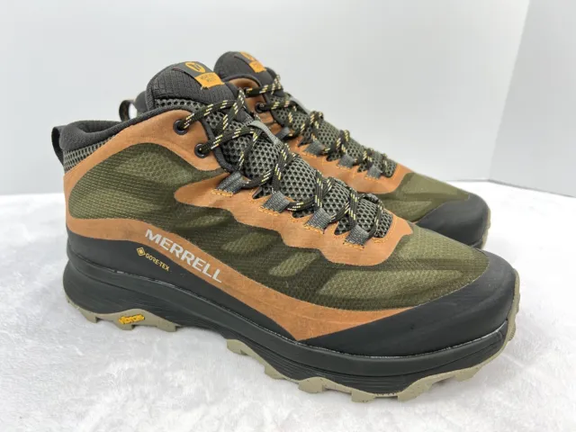 Merrell Moab 3 Smooth Mid GTX Gore-Tex Orange Men Outdoors Hiking Shoes  J036379