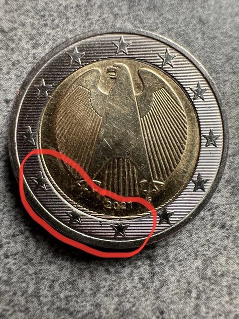 2 Euro Bundesrat 2019 Fehlprägung Erkennen 2 EURO MÜNZE fehlprägung deutschland EUR 500,00 - PicClick DE