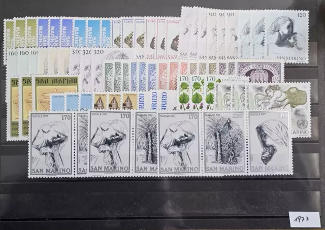 (P1029) San Marino kleines Los 1977, postfrisch, 3mal