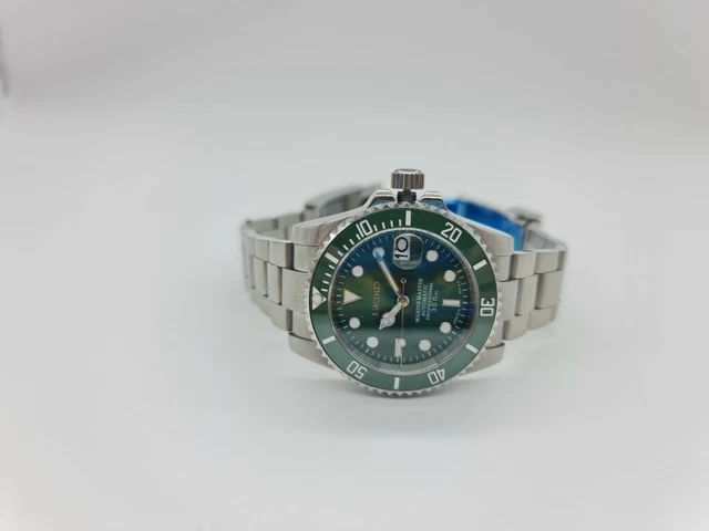 OROLOGIO SEIKO NH35 Automatico Submariner hulk Ghiera in Ceramica