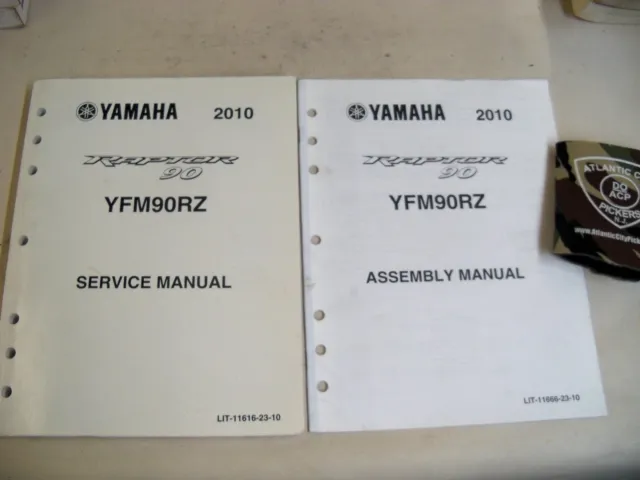 2010 Yamaha Raptor 90 Yfm90Rz Atv Service & Assembly Manual Set