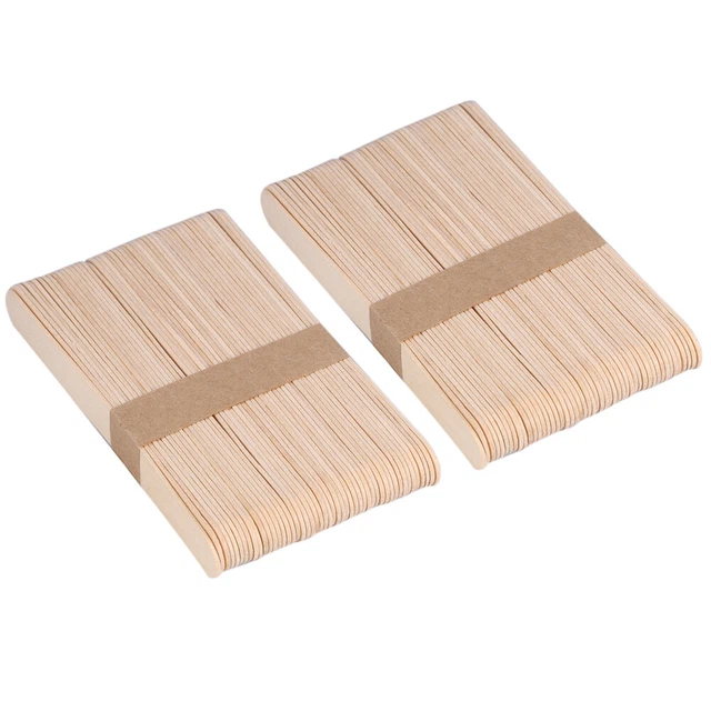 Aplicador de espátula de cera desechable de madera 100x/caja lengua de cera GSA