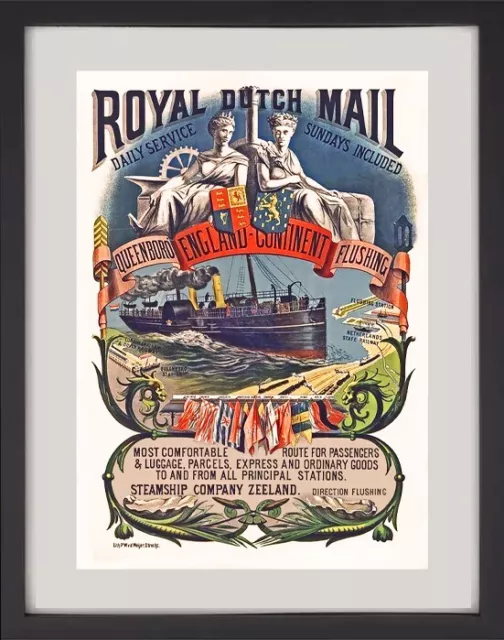 Poster retro "Royal Dutch Mail"  (REPRODUCTION)