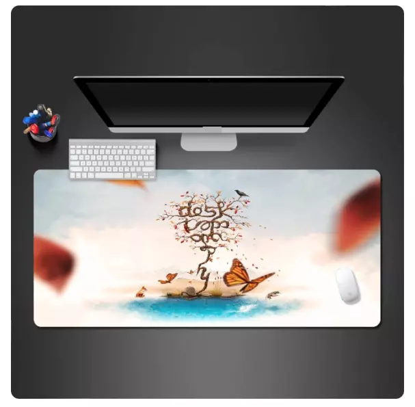 XL Gaming Mouse Pad Rubber Computer Game Mousepad Desk Abstract Scenery Creative