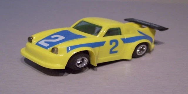 Circuit Rotafast Porsche 911 jaune ho slot car new compatible AFX Tyco Faller
